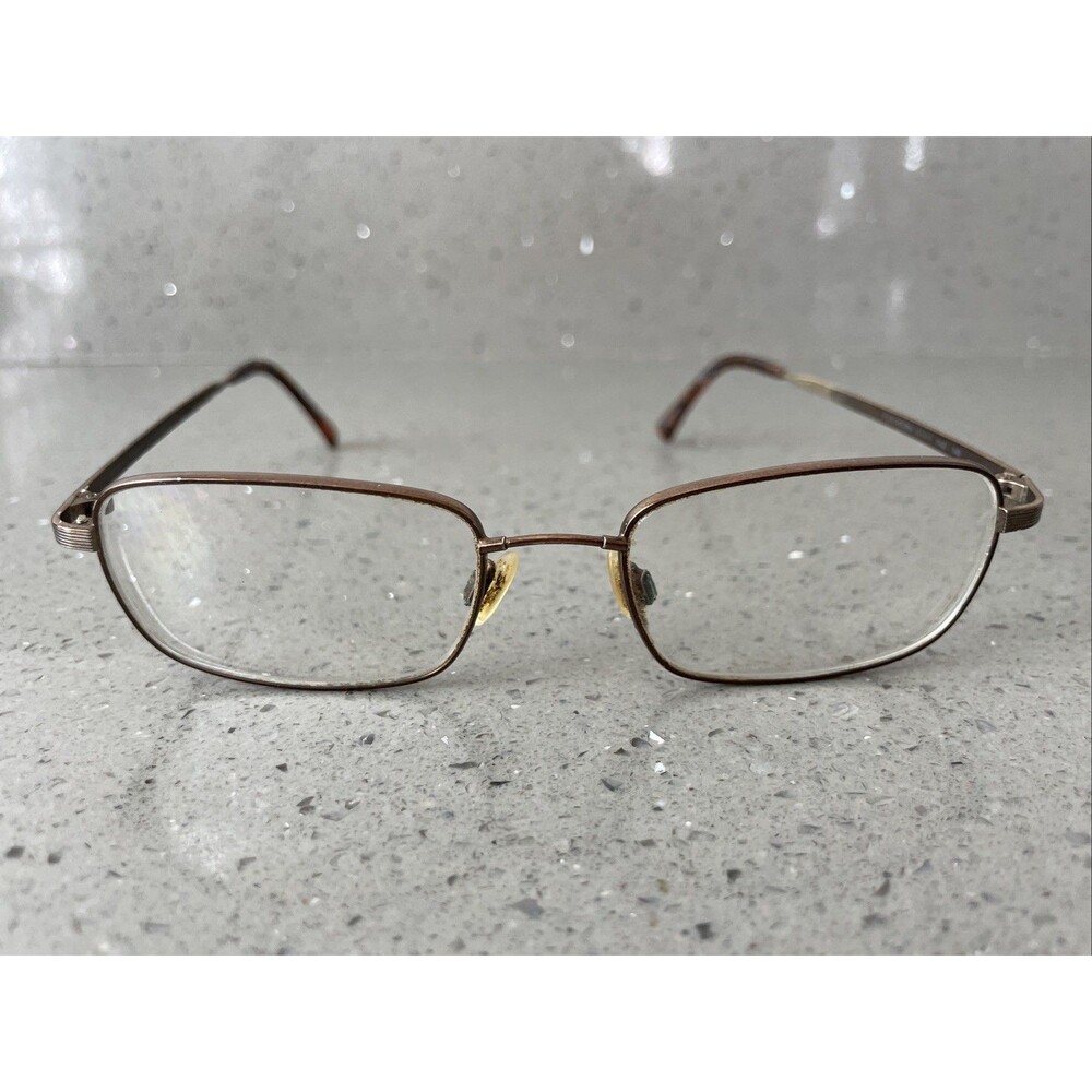 Marchon Flexon Select Eyeglasses Metal Frames Only 52-18-140 Deep Satin Brown